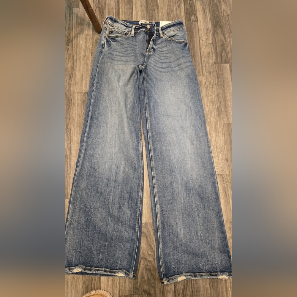 Stylish Light Blue Women's Flare Jeans